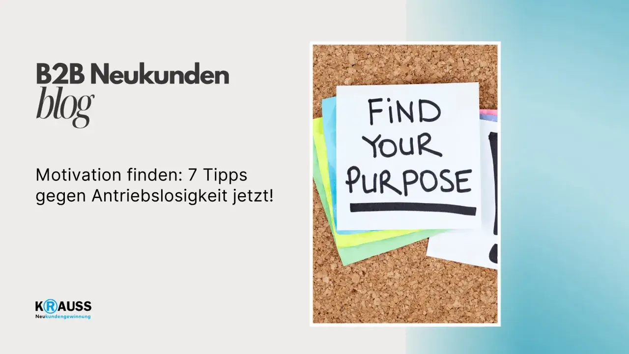 Motivation finden: 7 Tipps gegen Antriebslosigkeit. Ein Zettel mit "Find Your Purpose" inspiriert.