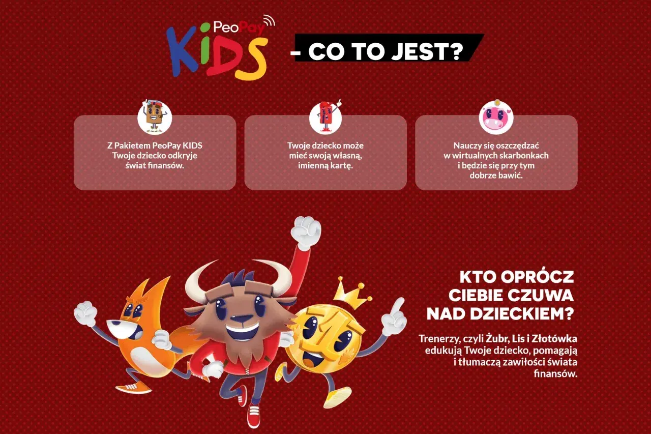 Konto dla dziecka PeoPay KIDS: odkrywanie finansów, własna karta i nauka oszczędzania przez zabawę.