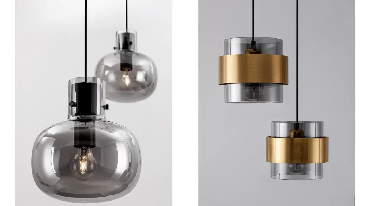 Eleganckie lampy wiszące z dymionego szkła. Dowiedz się, jak czyścić szklany klosz lampy, by lśnił jak nowy.