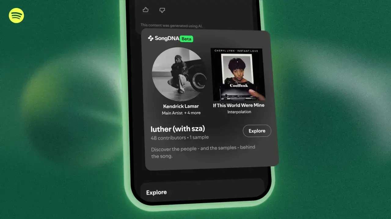 Explore the spotify dna of "luther (with sza)" by Kendrick Lamar, revealing its interpolation from Cheryl Lynn's "If This World Were Mine.