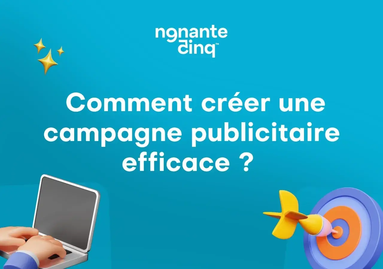 Comment créer une campagne marketing percutante ? Un ordinateur, une cible et des étoiles pour réussir votre stratégie.