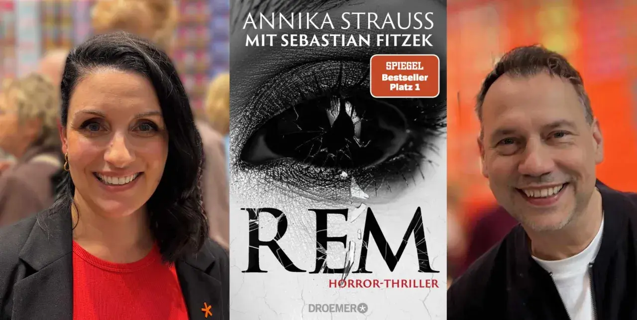 Annika Strauss und Sebastian Fitzek präsentieren ihr neues Buch "REM", einen Spiegel-Bestseller.