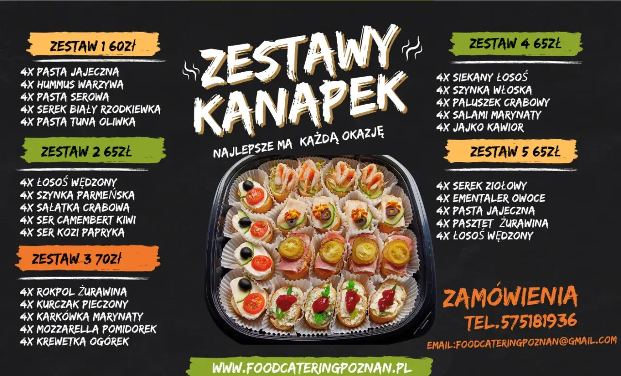 Zestawy kanapek w Poznaniu. Różnorodne smaki, idealne na każdą okazję. Zamów już dziś!