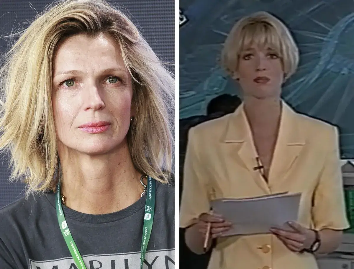 Magda Mołek: młoda prezenterka w żółtej marynarce i dojrzała kobieta z krótkimi blond włosami. Ile lat ma Magda Mołek?