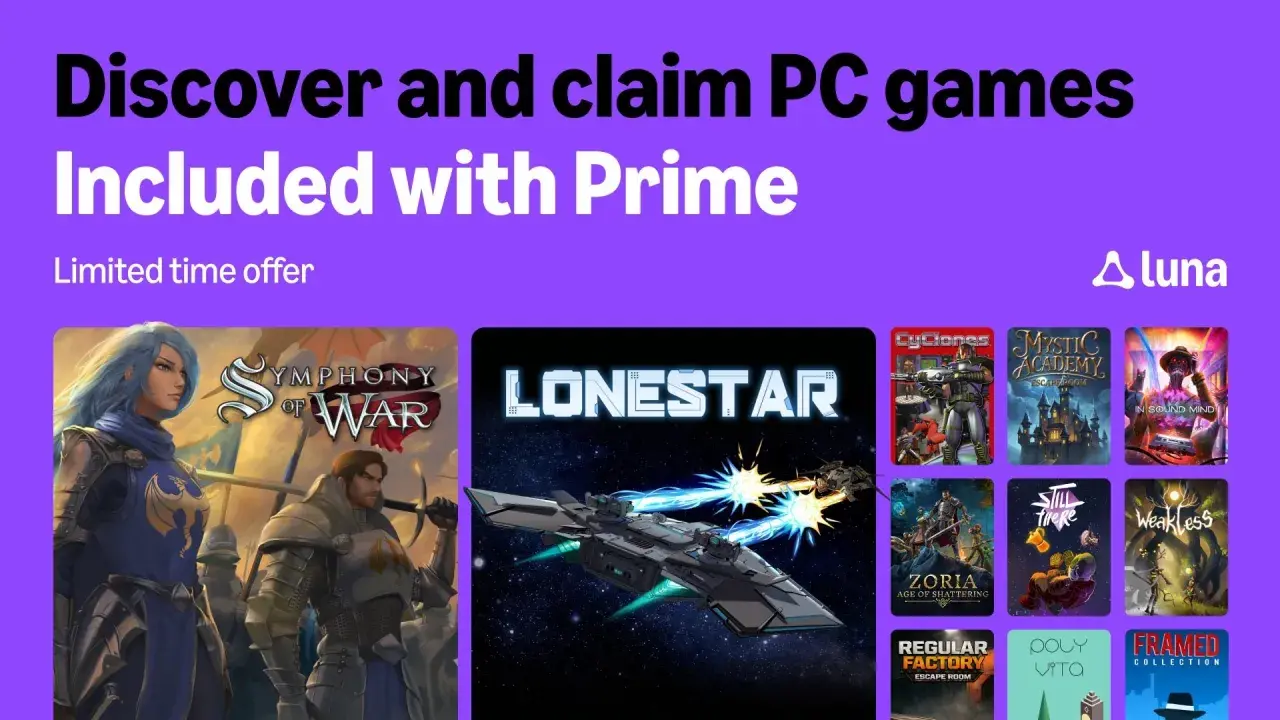 Odkryj gry PC z Prime Gaming! W ofercie "Symphony of War", "Lonestar" i wiele innych.