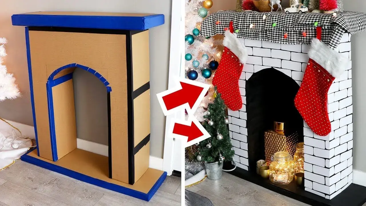 Kominek z kartonu: Stwórz tanią i efektowną dekorację DIY!