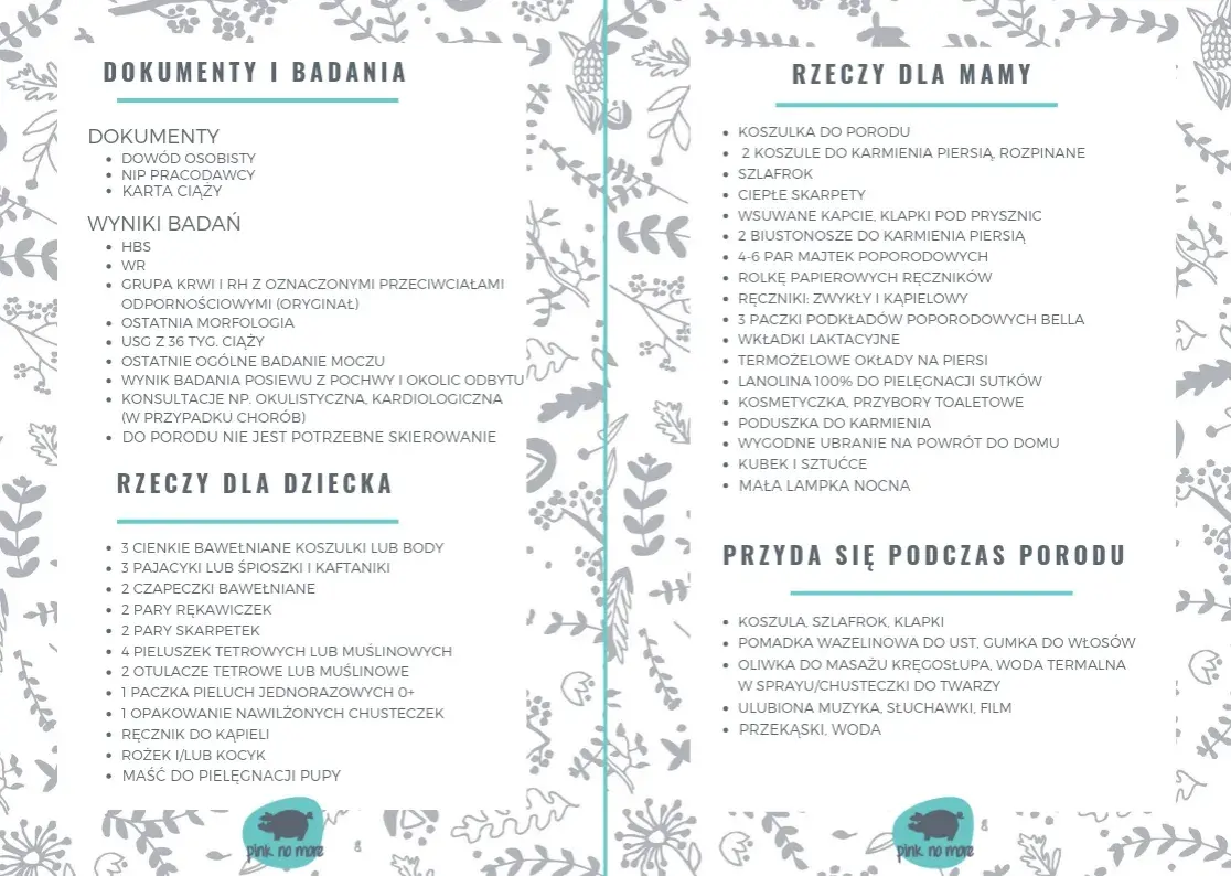 Przekąski po CC: Co zabrać do szpitala? Lista i porady