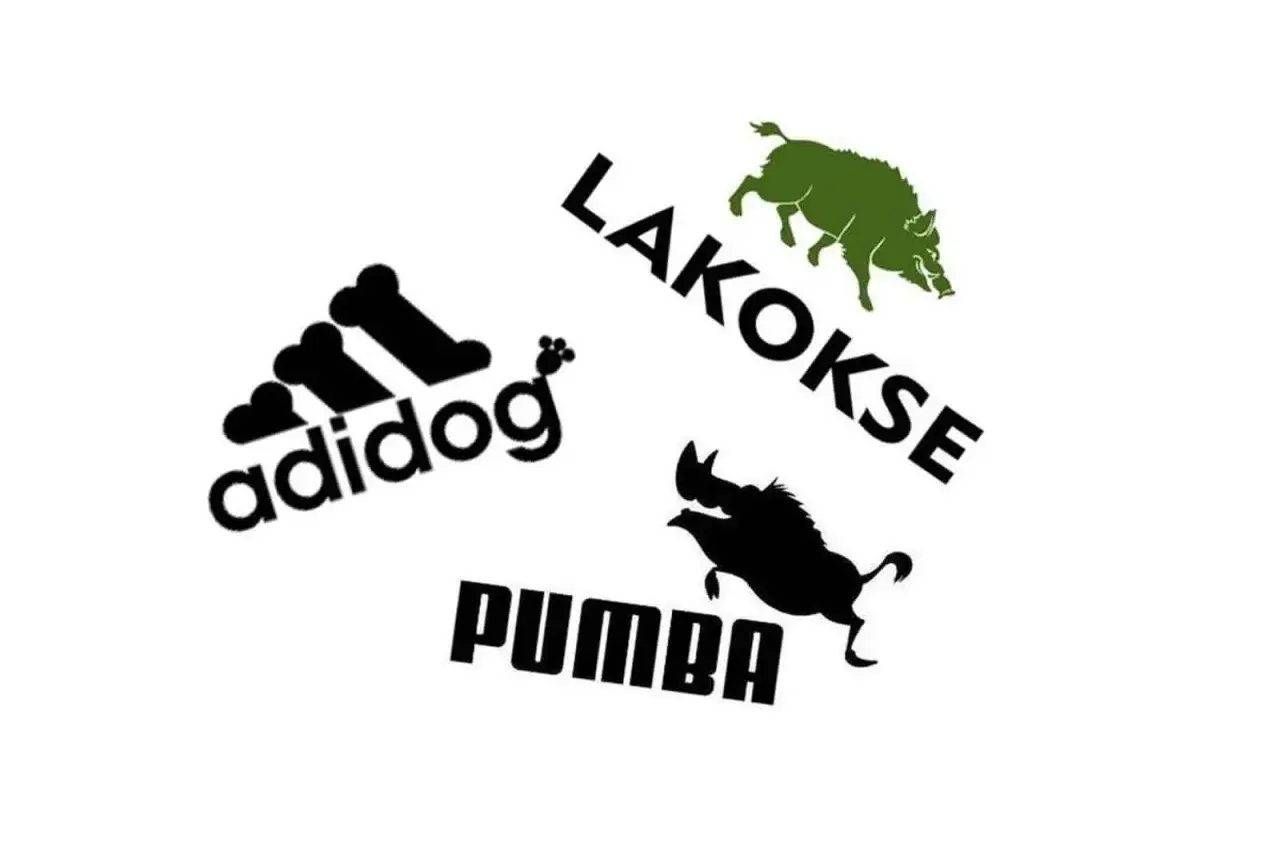 Adidog", "Lakokse" i "Pumba" - zabawne przeróbki znanych marek. To jest właśnie pastisz, co to znaczy?