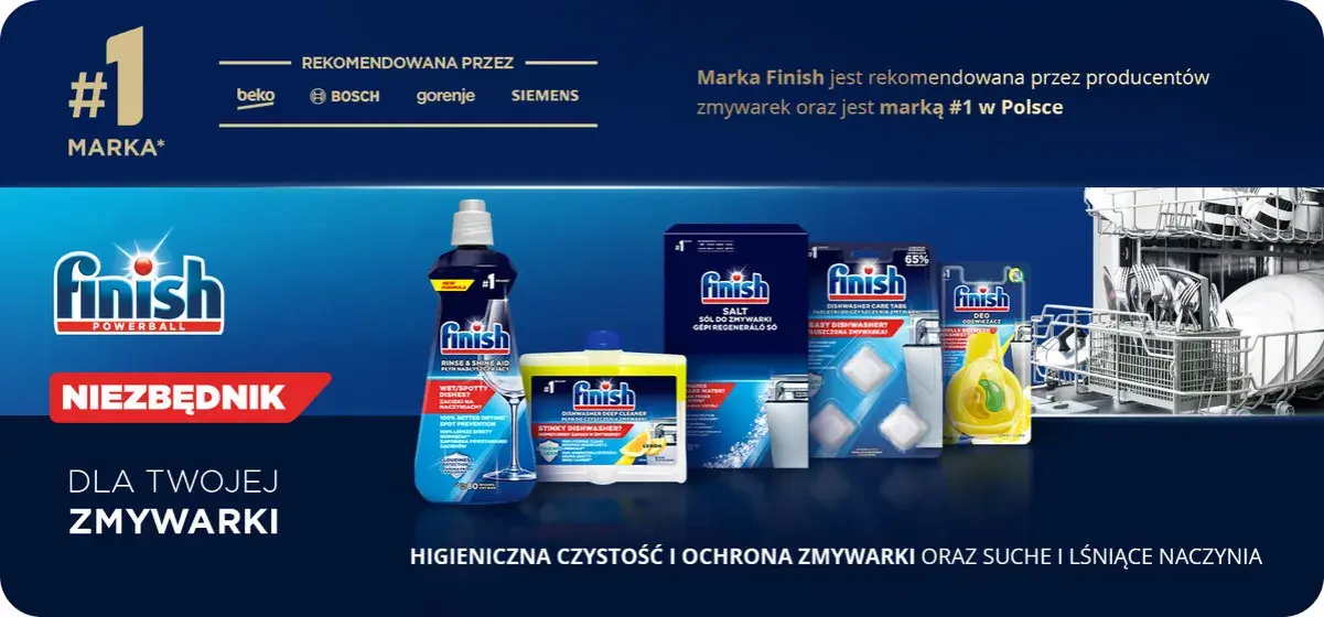 Jak używać Finish Powerball Quantum, aby uniknąć problemów z zmywarką