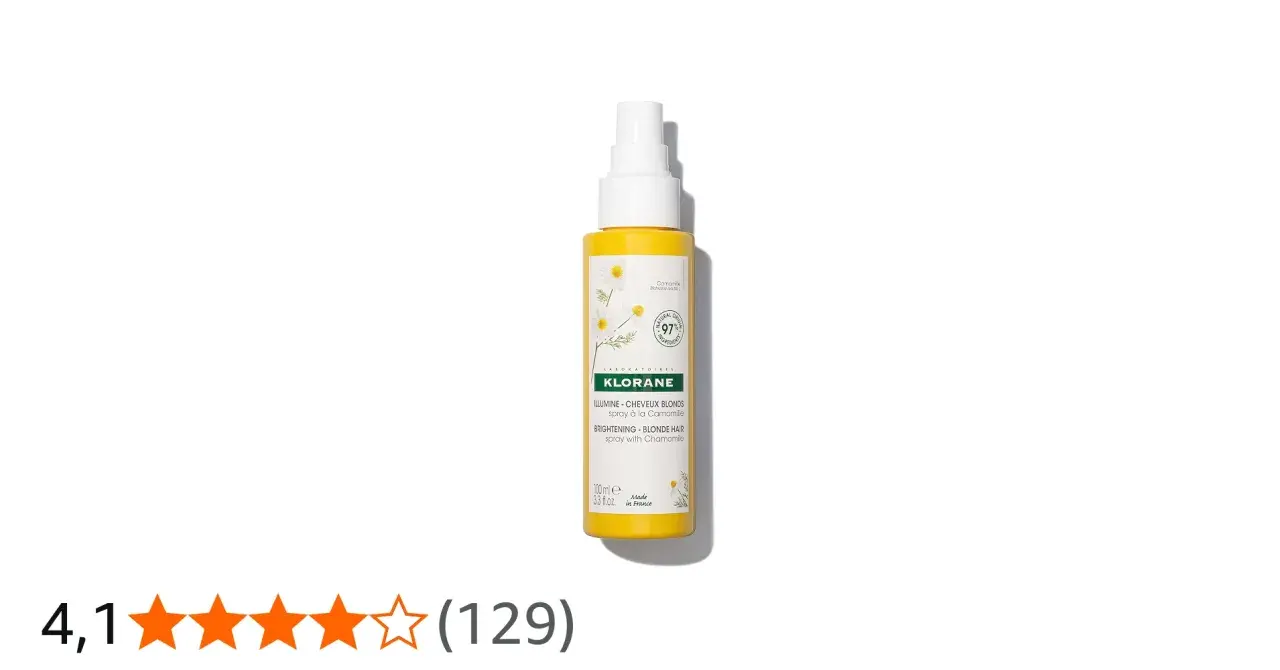 Klorane eorol kamomill spray för blont hår. Ger en naturlig uppljusning med kamomillextrakt.