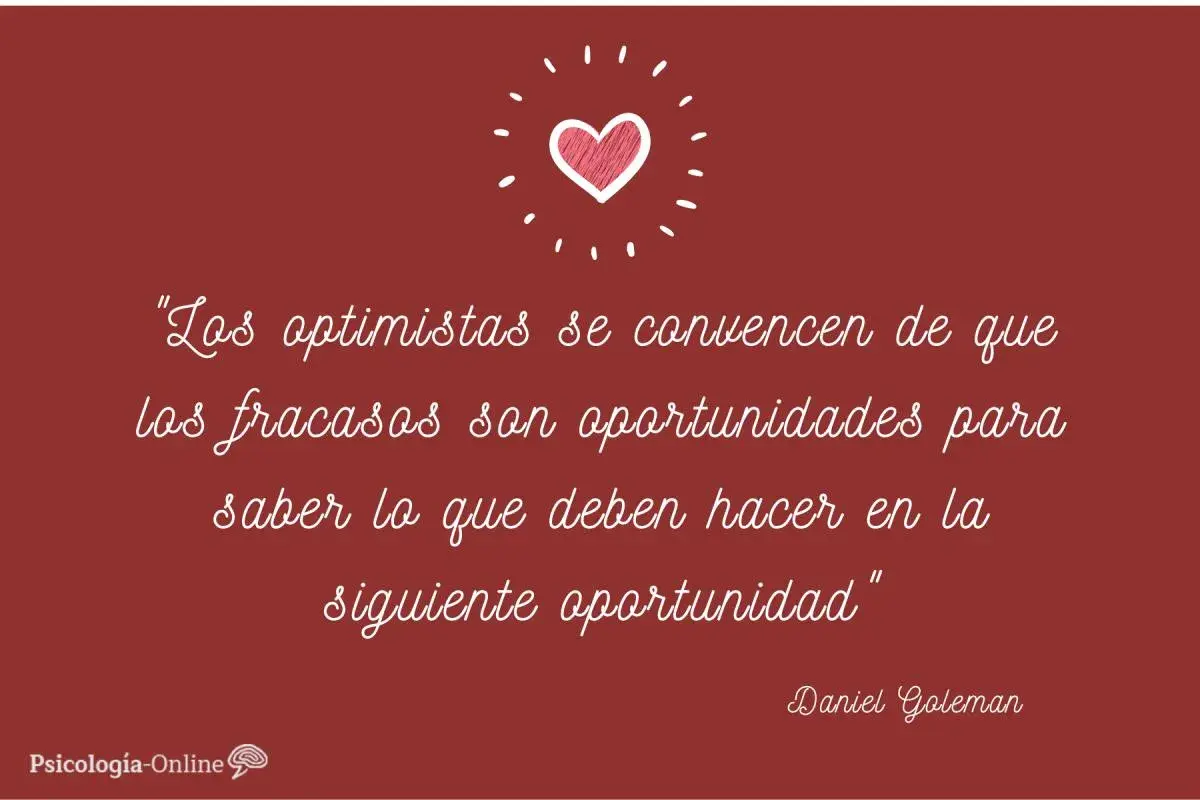 Sabias frases de reflexión: "Los optimistas ven los fracasos como oportunidades para aprender y mejorar en la siguiente ocasión.