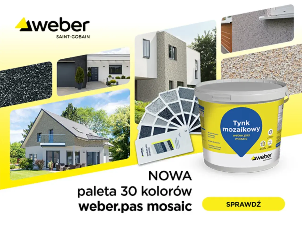 Tynk mozaikowy weber.pas mosaic to trwałe i estetyczne rozwiązanie, które sprawdzi się również na schodach, nadając im nowoczesny wygląd.