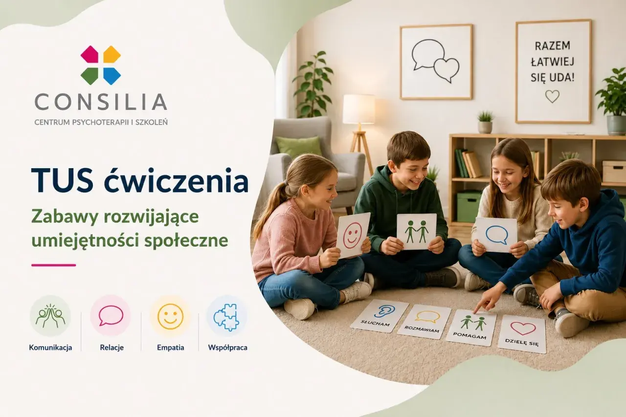 Dzieci bawią się, ucząc się umiejętności społecznych. Ćwiczenia na pewność siebie dla dzieci rozwijają komunikację, relacje, empatię i współpracę.