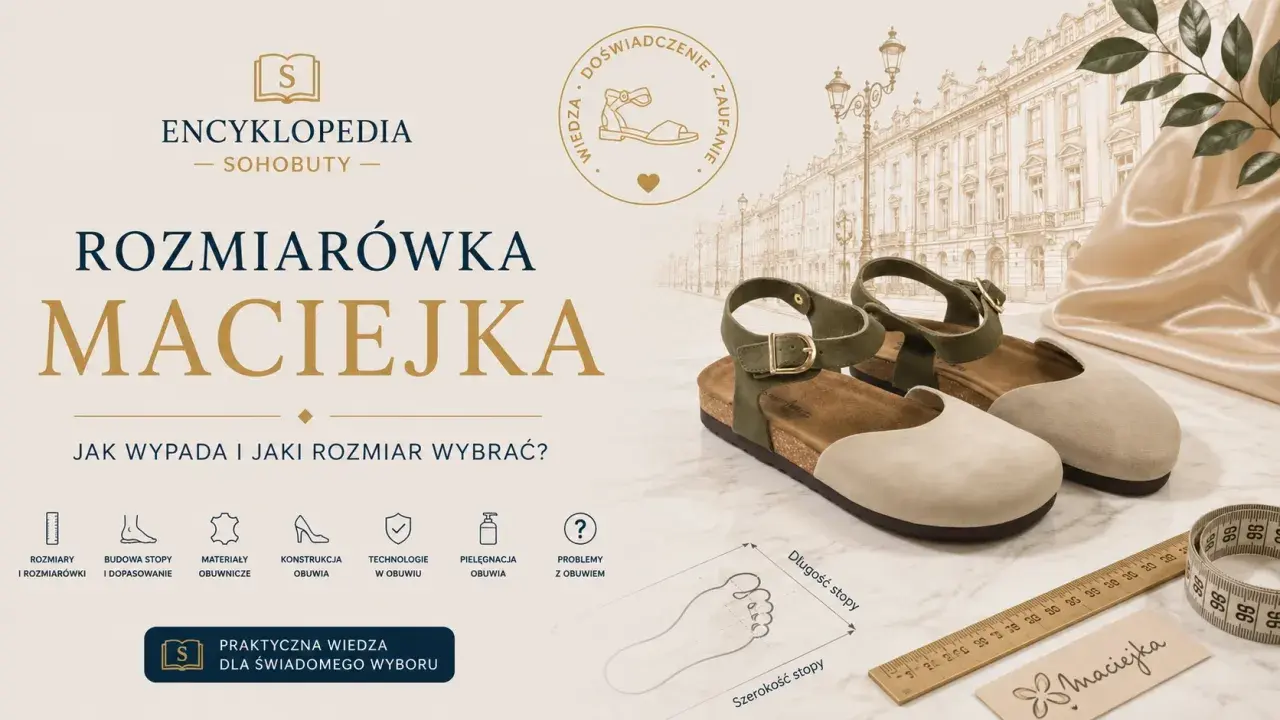 Sandały Maciejka, idealne na lato. Zastanawiasz się, czy nie będą za duże buty o 1 rozmiar? Sprawdź naszą rozmiarówkę i dobierz idealny model.