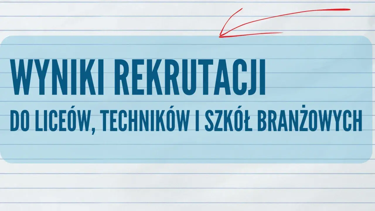 Wyniki rekrutacji do szkół: O której? Gdzie? Co po nich?