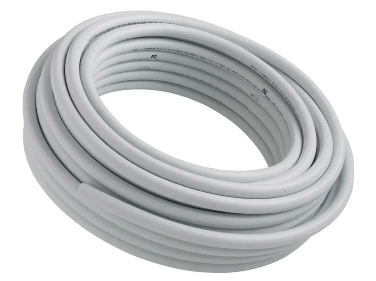 Rouleau de tuyau multicouche blanc, idéal pour l'installation d'une douche. Son diamètre est parfait pour un flux d'eau optimal.