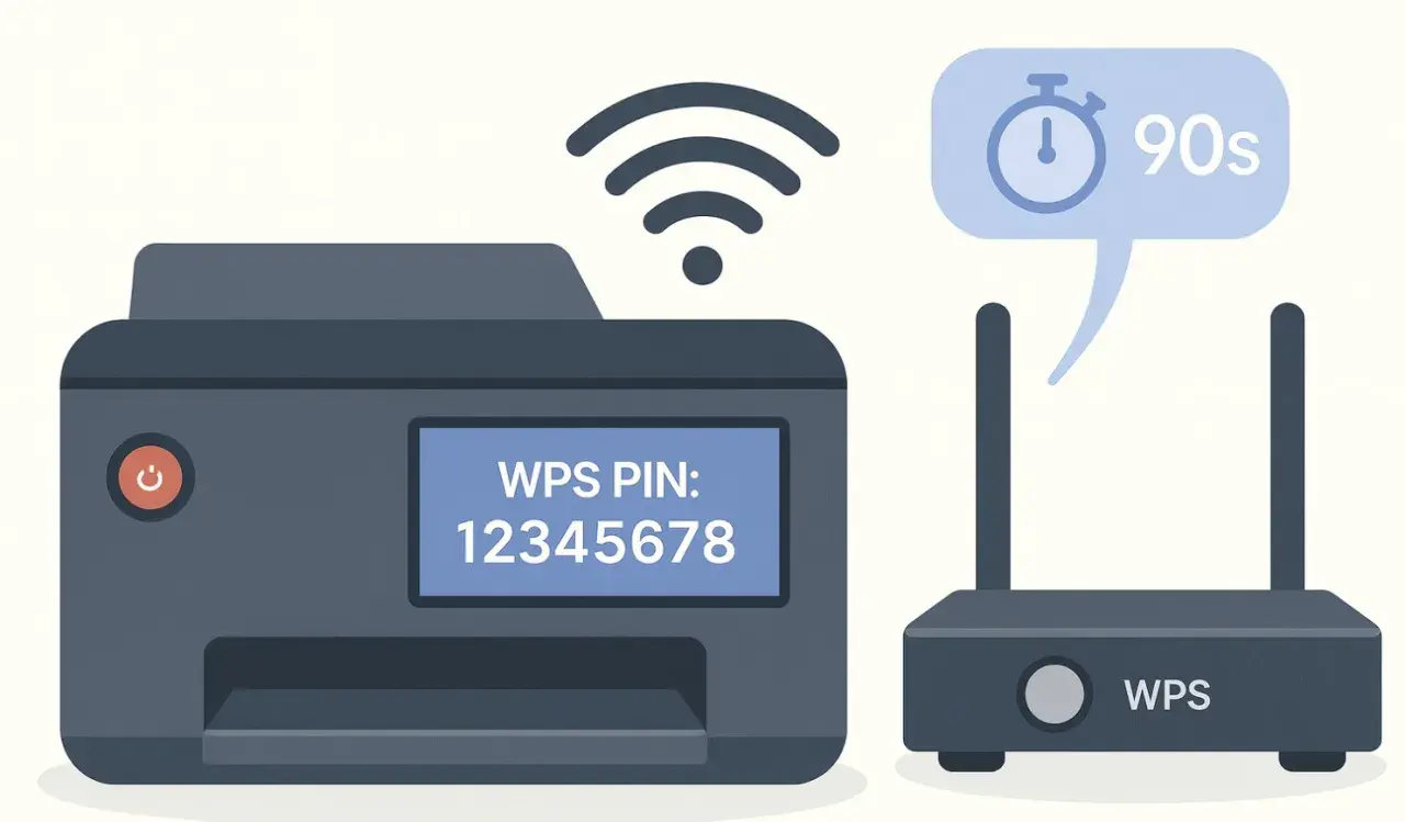 Jak wydrukować hasło do drukarki HP? Wyświetlony kod WPS na drukarce i routerze pomoże połączyć urządzenia.