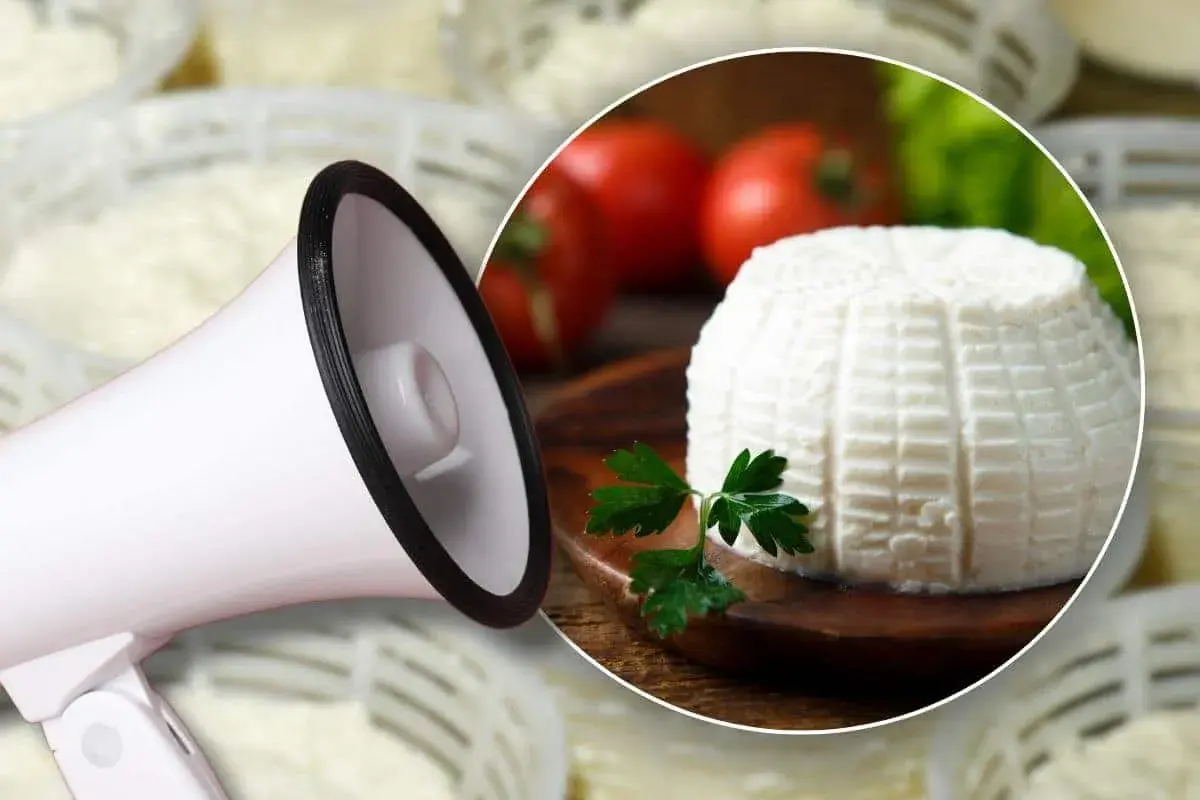 Annuncio importante: la ricotta fresca è uno degli ingredienti principali per ricette gustose.
