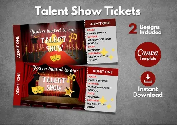 Wzory biletów do teatru – stwórz wyjątkowe zaproszenia na wydarzenia