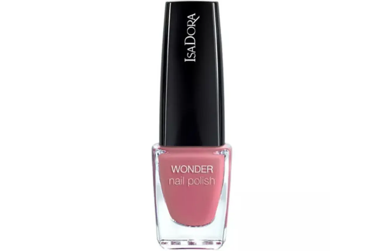 En flaska rosa Isadora Wonder nail polish, quick dry.