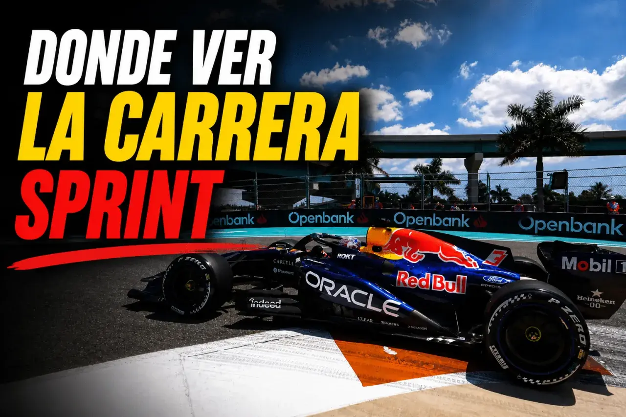 El coche de F1 de Red Bull en Miami. Descubre el horario F1 Miami para no perderte la carrera sprint.