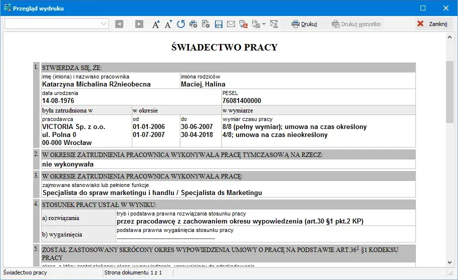 Czy można wystawić świadectwo pracy w trakcie zatrudnienia? Odpowiedzi