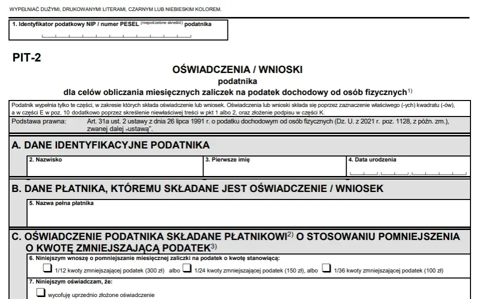 Co jeśli nie złożę PIT-2? Skutki braku deklaracji podatkowej