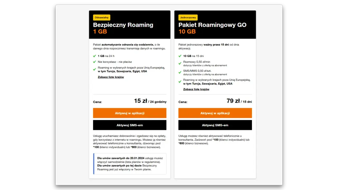 Pakiet roamingowy GO 10 GB na 15 dni, obejmuje m.in. Turcję. Idealny na wakacje, by mieć pewność łączności.