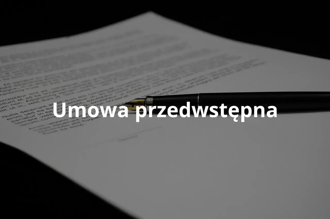 Umowa przedsprzedaży mieszkania, podpisana piórem. Dokument zawiera tekst w języku łacińskim.