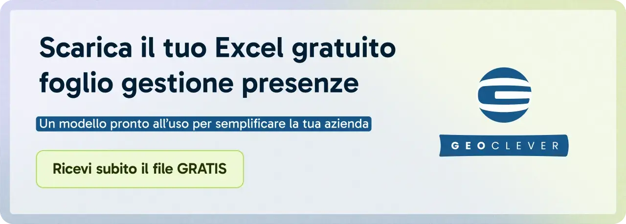 Scarica il tuo foglio Excel gratuito per la gestione presenze. Un modello pronto all'uso per semplificare la tua azienda. Ricevi subito il file GRATIS.