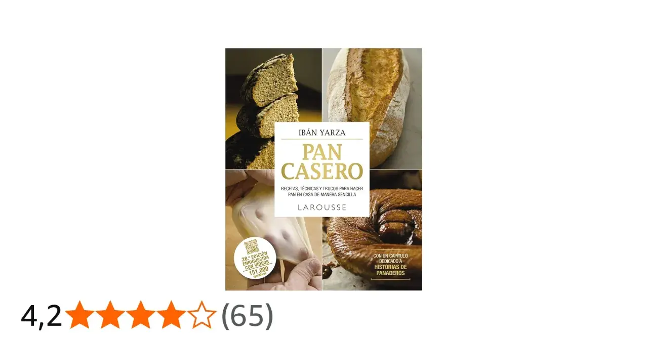 Libro "Pan Casero" de Ibán Yarza, con recetas y trucos para hacer pan en casa. Incluye historias de panaderos.
