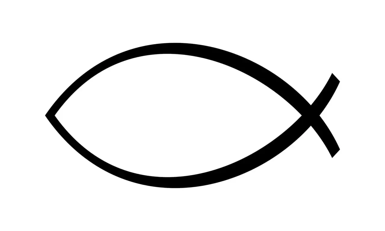 Symbol ryby, znak wczesnych chrześcijan, symbol wiary w Chrystusa.