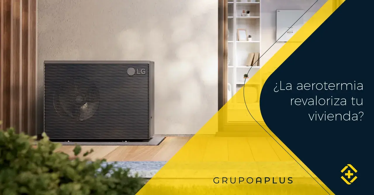 Unidad exterior de bombas de calor LG, ideal para aerotermia, revalorizando tu vivienda con eficiencia energética.