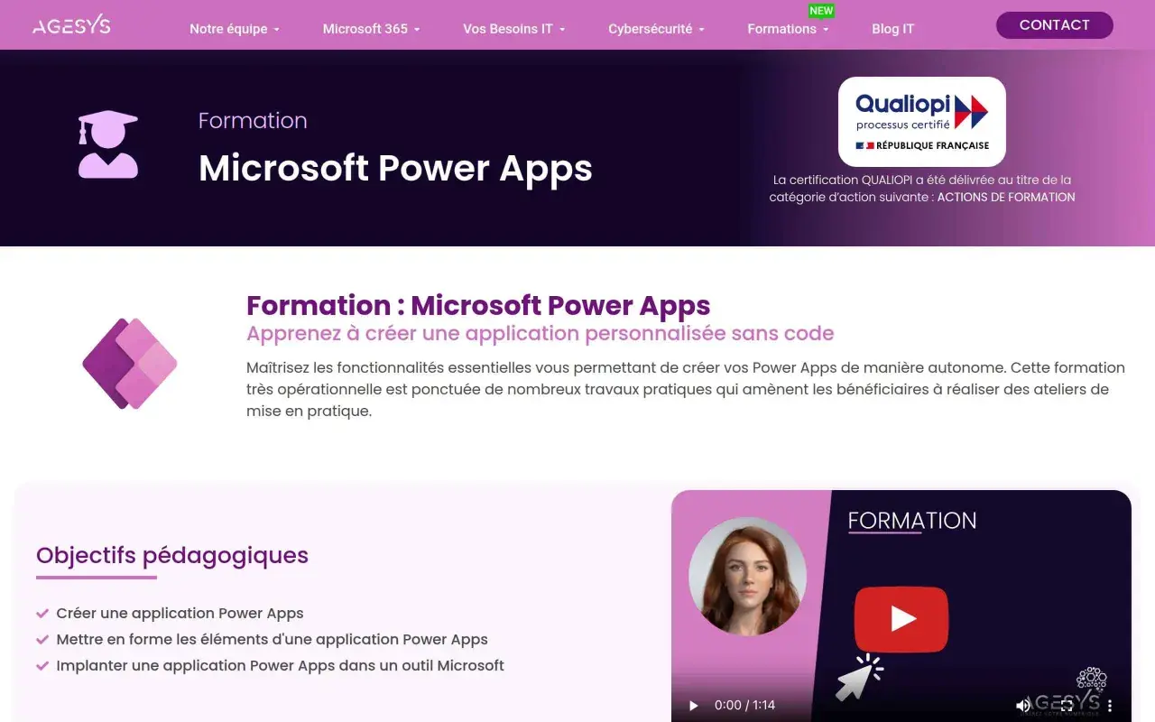 Formation Microsoft Power Apps : apprenez à créer une application personnalisée sans code. Maîtrisez les fonctionnalités pour vos Power Apps.