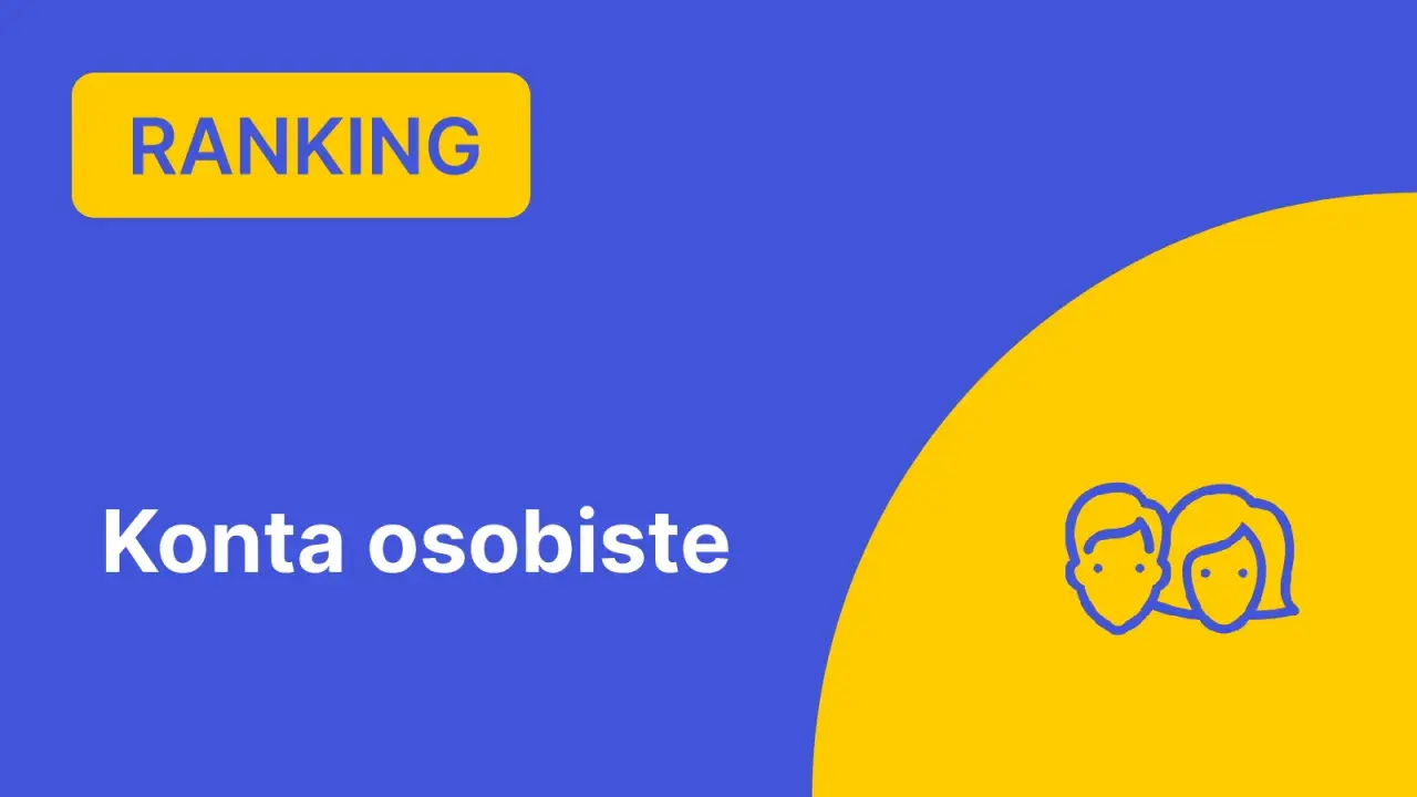 Ranking kont osobistych. Ikona pary na żółtym tle.
