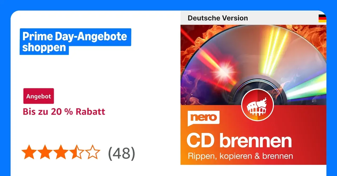 Nero CD brennen Software für Windows 11, mit Angebot bis zu 20% Rabatt.