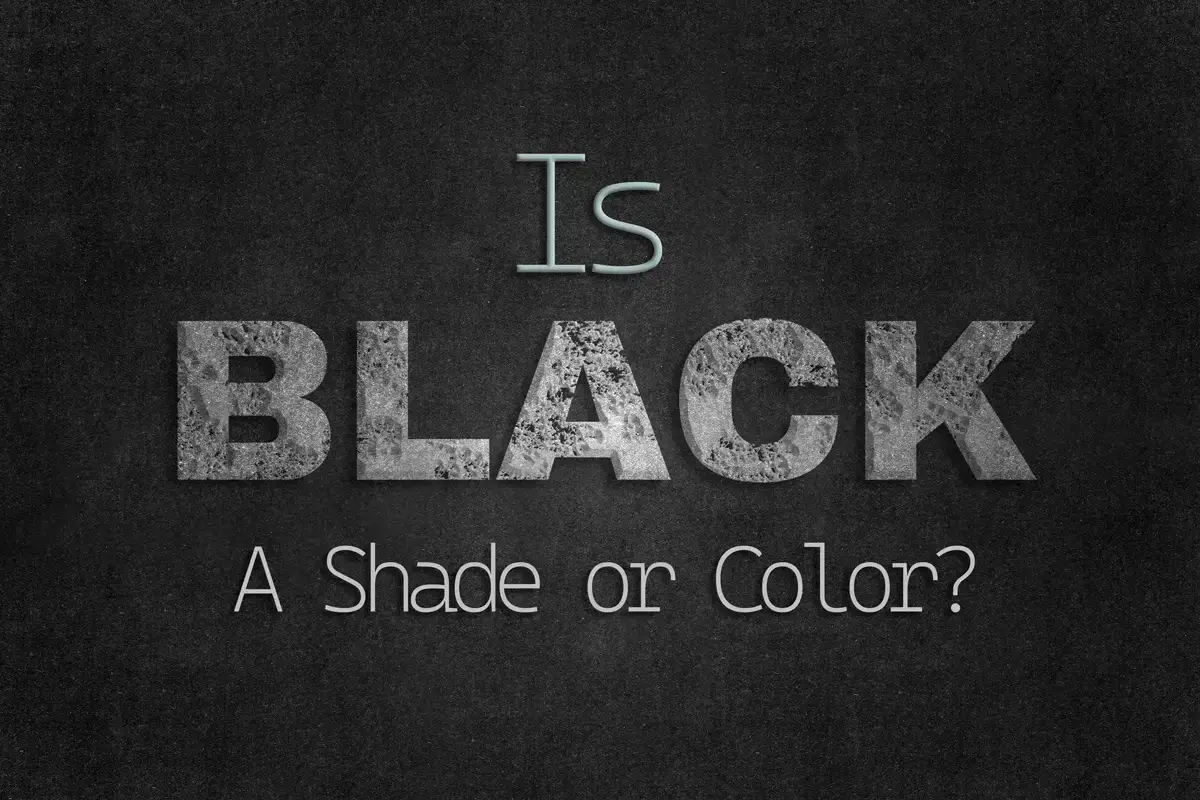 Il nero: come si forma? Testo su sfondo scuro chiede se il nero è un'ombra o un colore.
