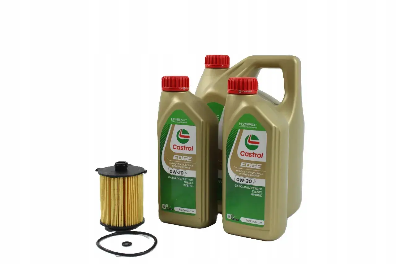 Olej Castrol EDGE 0W-20 i filtr oleju, idealny zestaw do Twojego Volvo V40 D3.