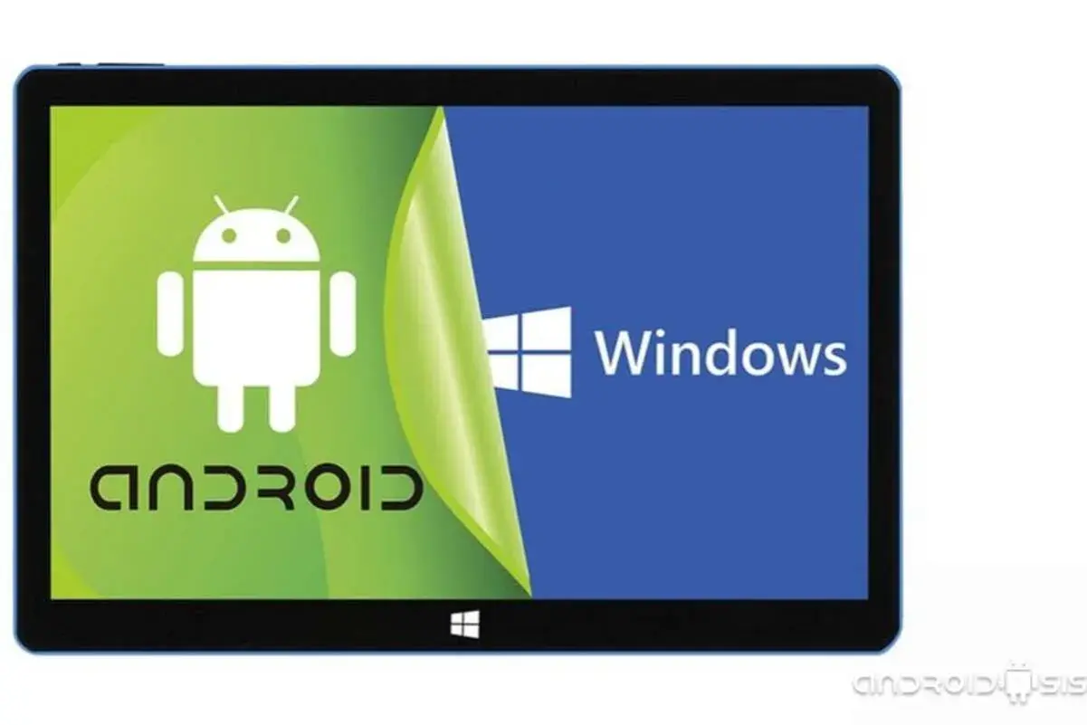 Tablet z Androidem i nakładką Windows. Emulator Windows na Androida pozwala na korzystanie z obu systemów.