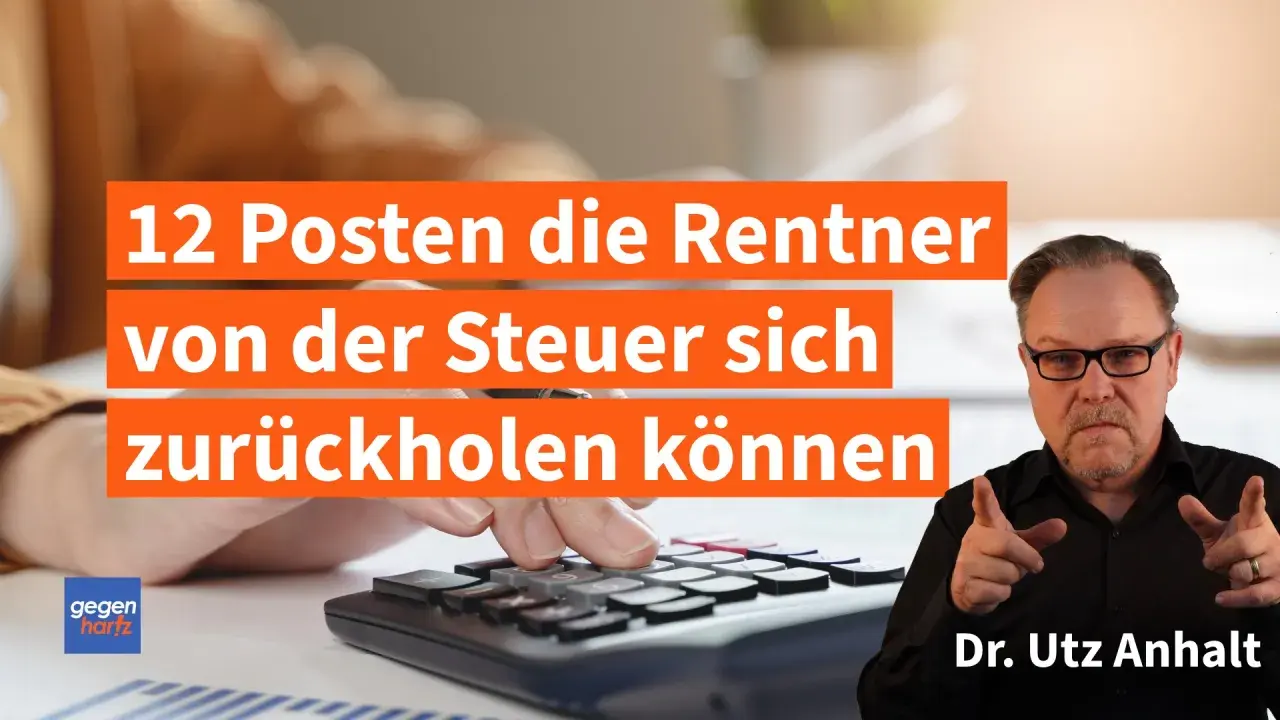 12 Posten, die Rentner von der Steuer zurückholen können. Informieren Sie sich über Ihre Werbungskosten als Rentner.