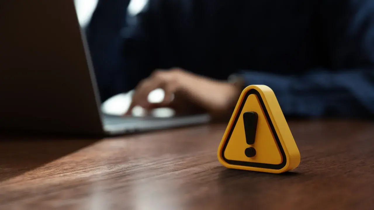 Warnung vor Betrugsmasche bei Kleinanzeigen: Ein Ausrufezeichen im gelben Dreieck warnt vor Gefahren beim Online-Handel.