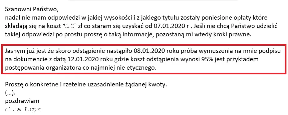 Jak napisać odwołanie od reklamacji biura podróży i odzyskać pieniądze