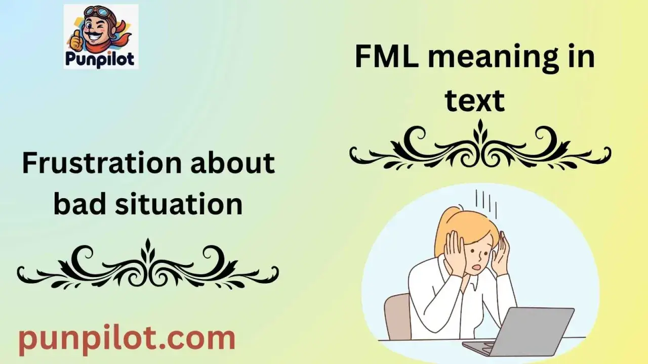 Spiegazione del significato di FML: frustrazione per una situazione negativa, con una donna stressata davanti al laptop.