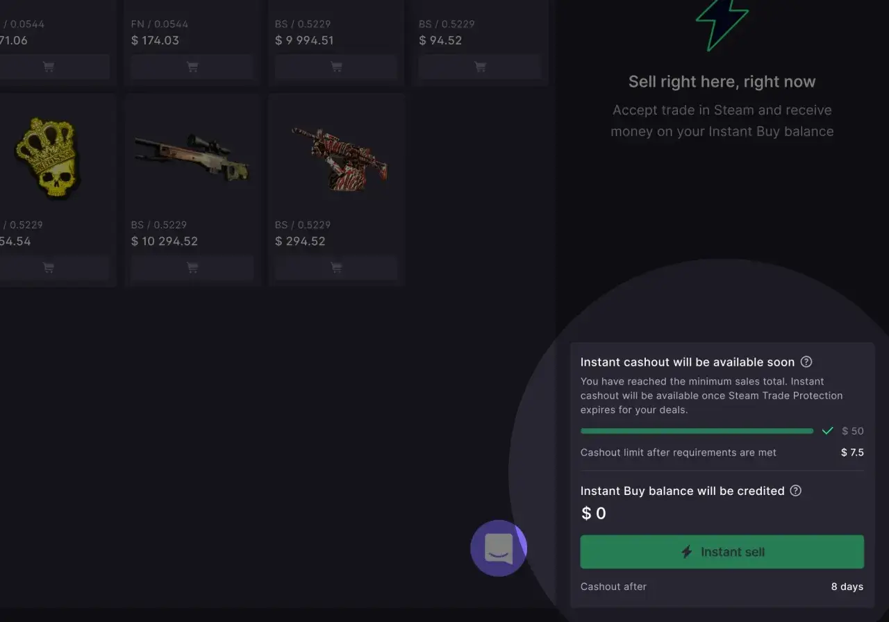 Jak wypłacić pieniądze ze Steam? Zobacz, jak sprzedać przedmioty i otrzymać środki na saldo Instant Buy.