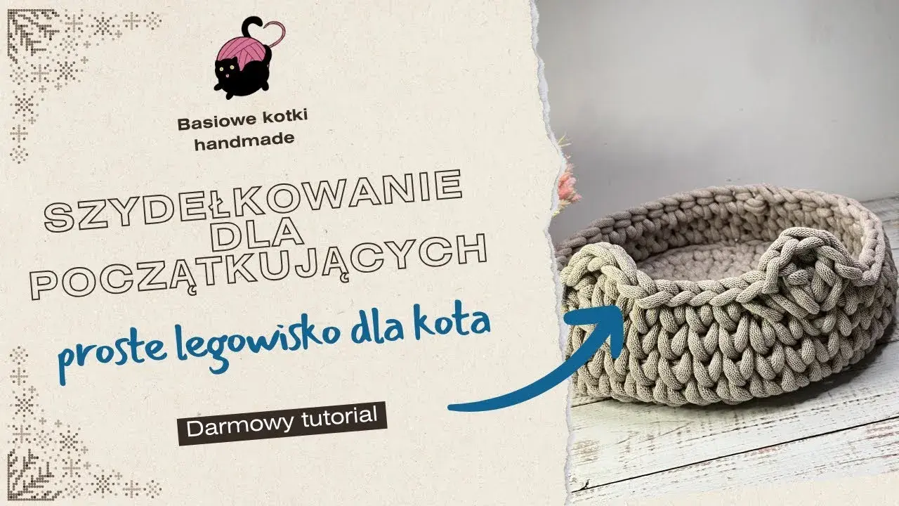 Jak zrobić legowisko dla kota na szydełku, które zachwyci Twojego pupila