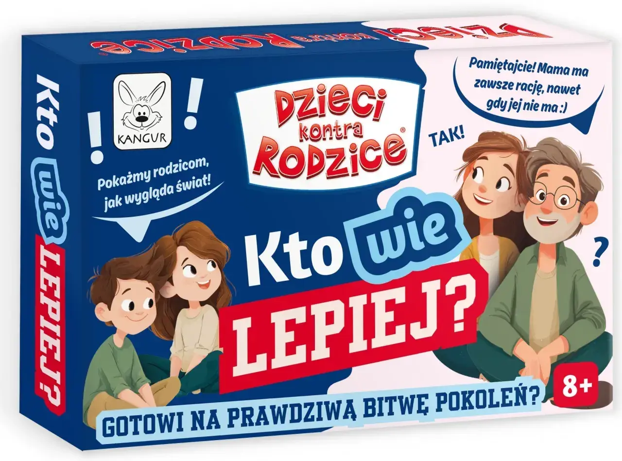 Gra "Dzieci kontra Rodzice" to świetne gry na imprezę. Sprawdź, kto wie lepiej – dzieci czy rodzice! Zabawa gwarantowana.