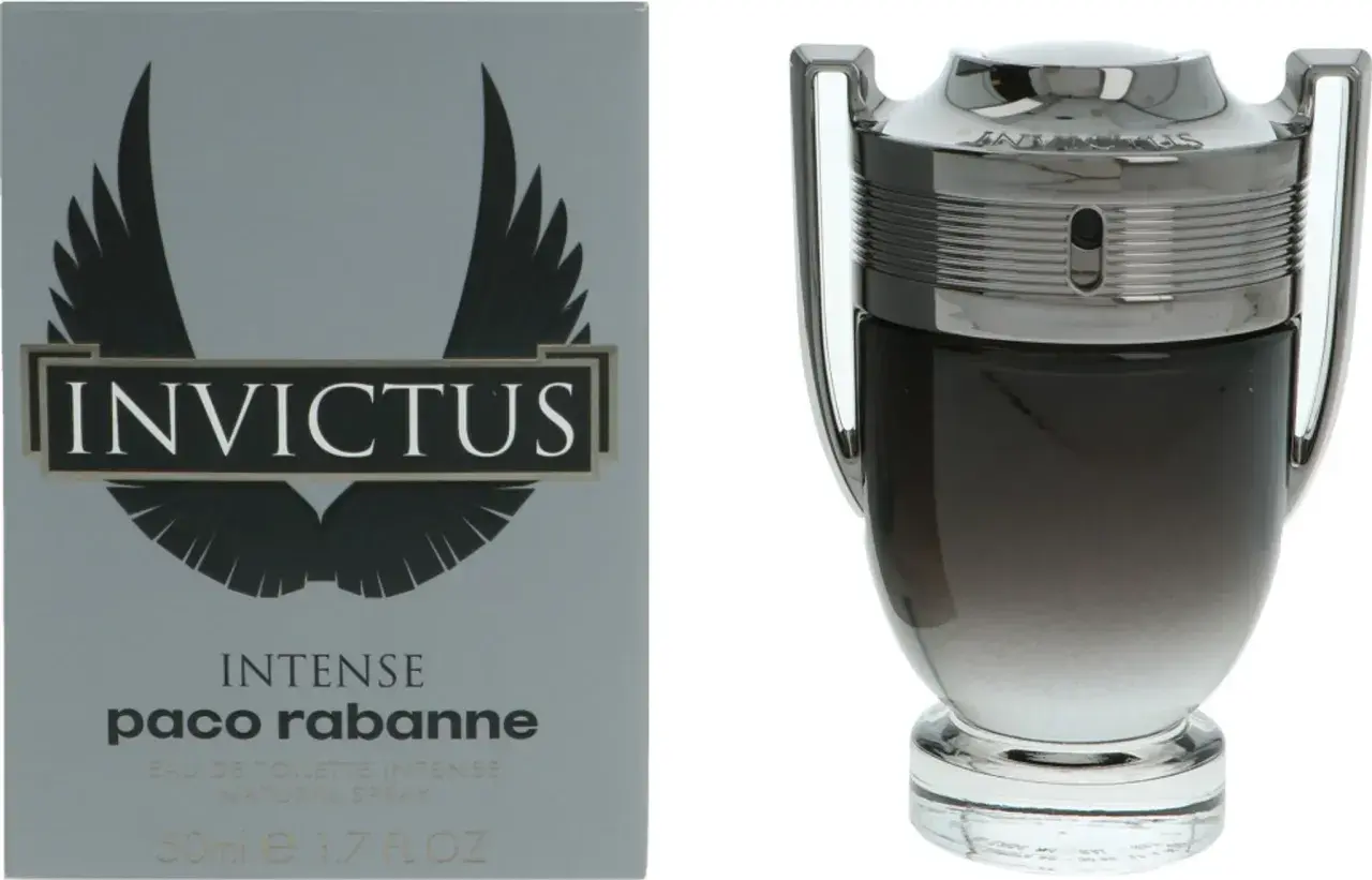 Paco Rabanne Invictus Intense 100ml w butelce w kształcie pucharu.