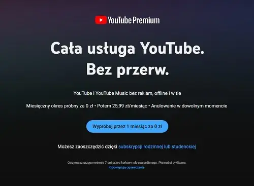 Ile kosztuje YouTube Music Premium? Sprawdź ceny subskrypcji teraz