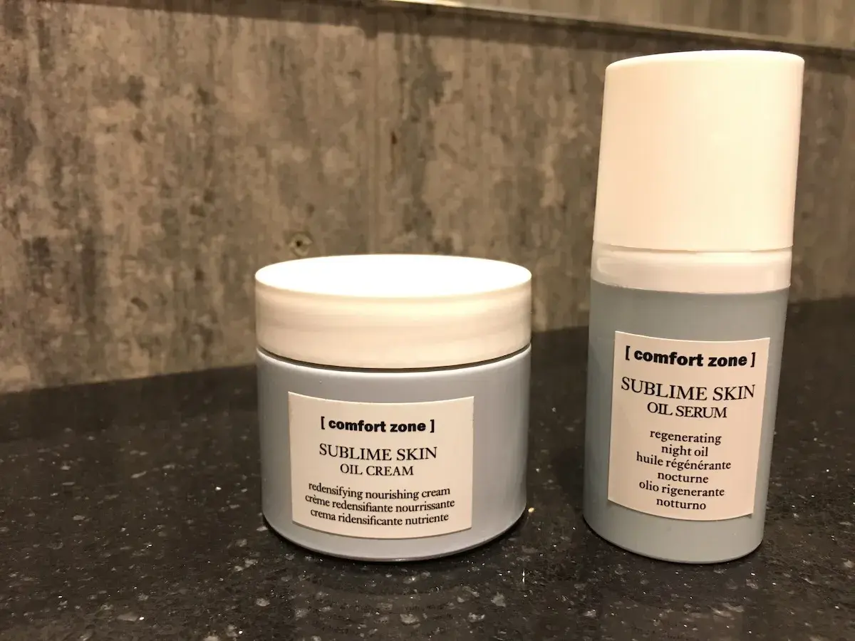 Två burkar från Comfort Zone Sublime Skin, perfekt hudvård för klimakteriet.