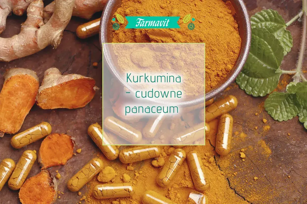 Kurkumina w kapsułkach i korzeń, otoczona proszkiem. Poznaj jej cudowne właściwości i odpowiednie kurkumina dawkowanie.
